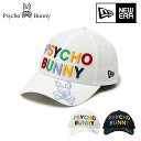 【全品10倍★4/28(月)0時迄】サイコバニー ゴルフ キャップ ニューエラ NEW ERA 帽子 メンズ PBMG301F コラボ Psycho Bunny...