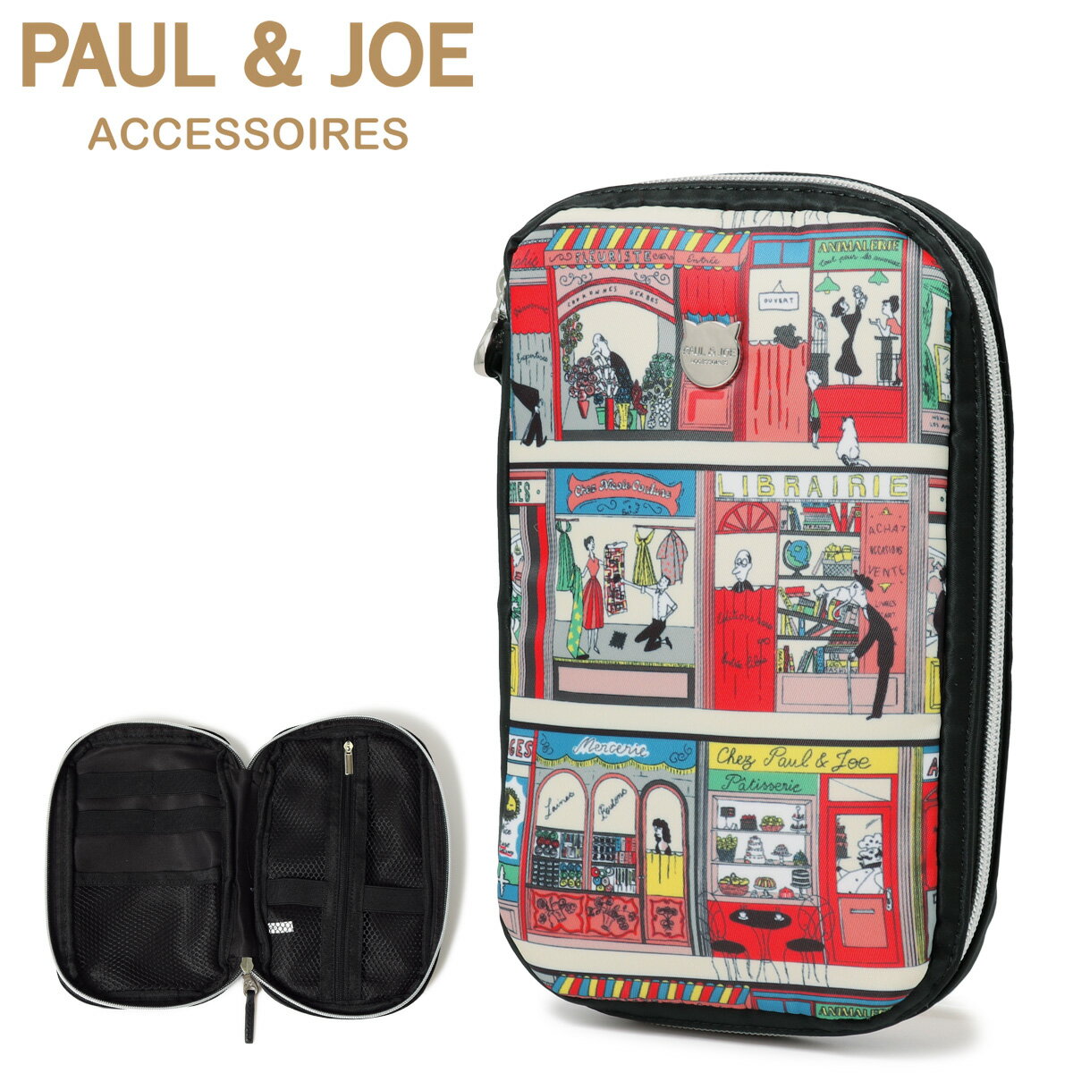 ポールアンドジョー アクセソワ ガジェットケース パリジェンヌ レディース PJA-P694 PAUL&JOE ACCESSOIRES マルチケース ポーチ 旅行