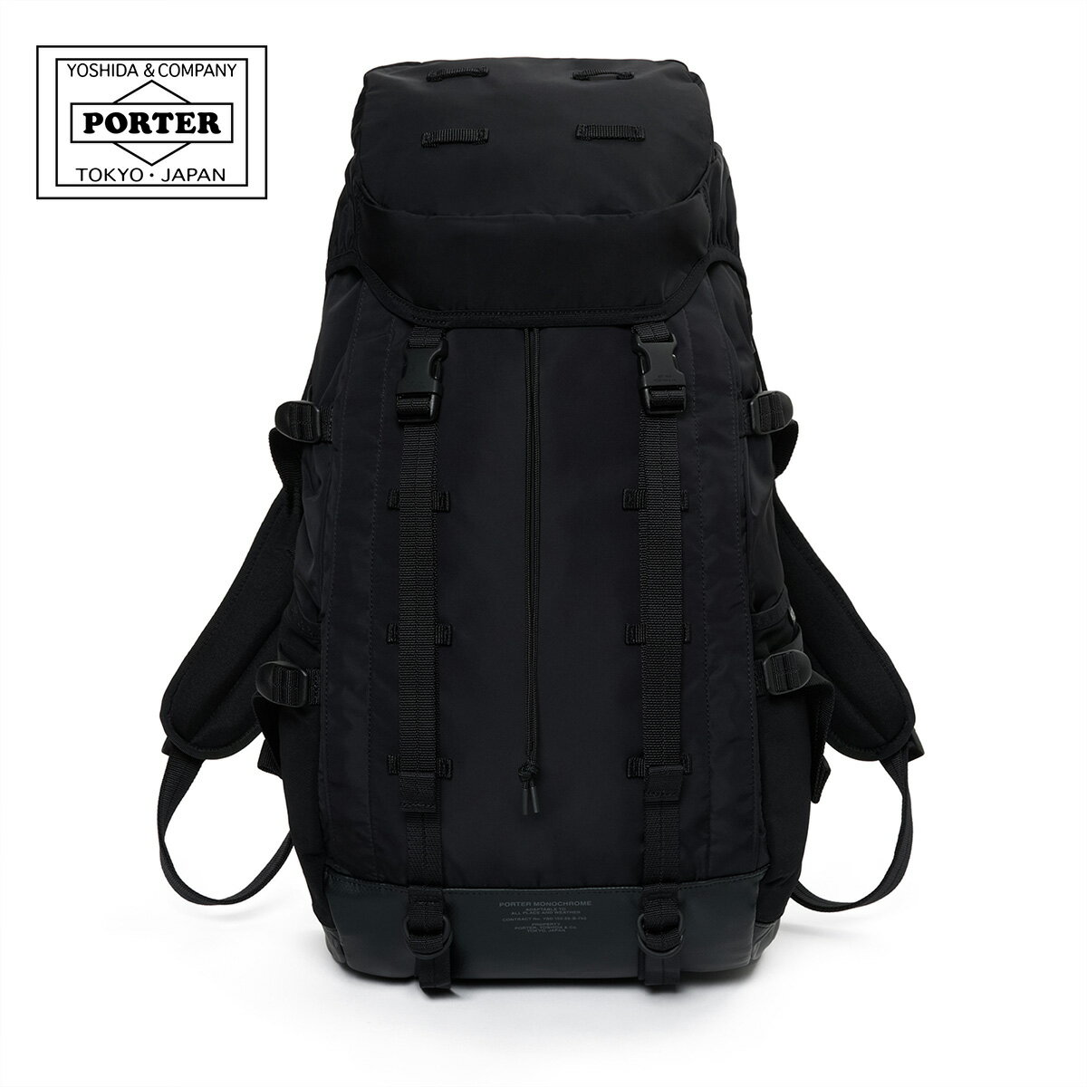 ポーター モノクローム バックパック 755-05971 PORTER MONOCHROME 吉田カバン 日本製 メンズ レディース 撥水 25L リュック リュックサック 通学 通勤 スクール ビジネス PO10