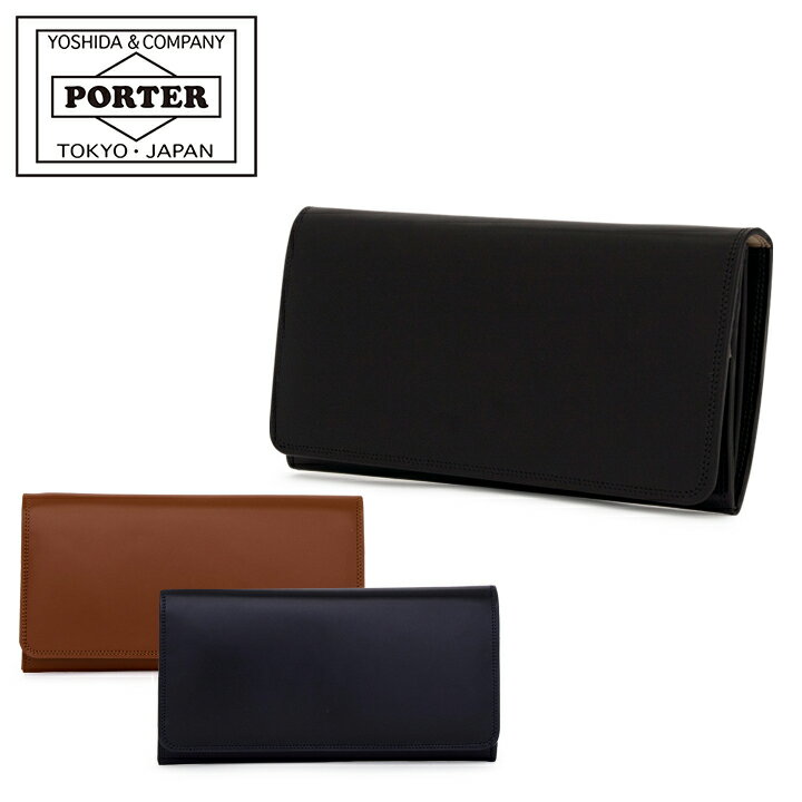 ポーター 革長財布 メンズ ポーター カウンター ロングウォレット 037-02981 PORTER COUNTER 吉田カバン 日本製 財布 小銭入れなし メンズ レディース 長財布 レザー [即日発送][DL10]