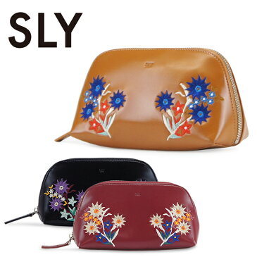 最大57倍★6/10(水)20時〜4H限定エントリー｜スライ SLY ポーチ レディース s09912304 刺繍 花柄 [PO10][bef]