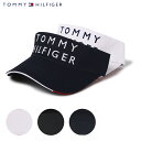 【4/20 抽選で最大100％Pバック】トミーヒルフィガー ゴルフ サンバイザー 帽子 レディースTHMB225F Tommy Hilfiger│コットン サイズ調節可能[PO10][即日発送]