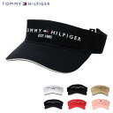 トミー ヒルフィガー ゴルフ サンバイザー 帽子 メンズ レディース THMB3F52 TOMMY HILFIGER GOLF サイズ調整可能 日除け 暑さ対策[即日発送][DL10]
