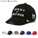 【全品10倍｜期間限定】トミーヒルフィガー ゴルフ キャップ 帽子 メンズ レディース THMB903F トリプルロゴ Tommy Hilfiger[PO10][即日発送][母の日]