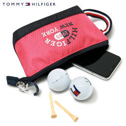 トミー ヒルフィガー ゴルフ ゴルフポーチ ボールケース メンズ THMG3FBS ミックス Tommy Hilfiger GOLF ミニポーチ[即日発送][DL10]