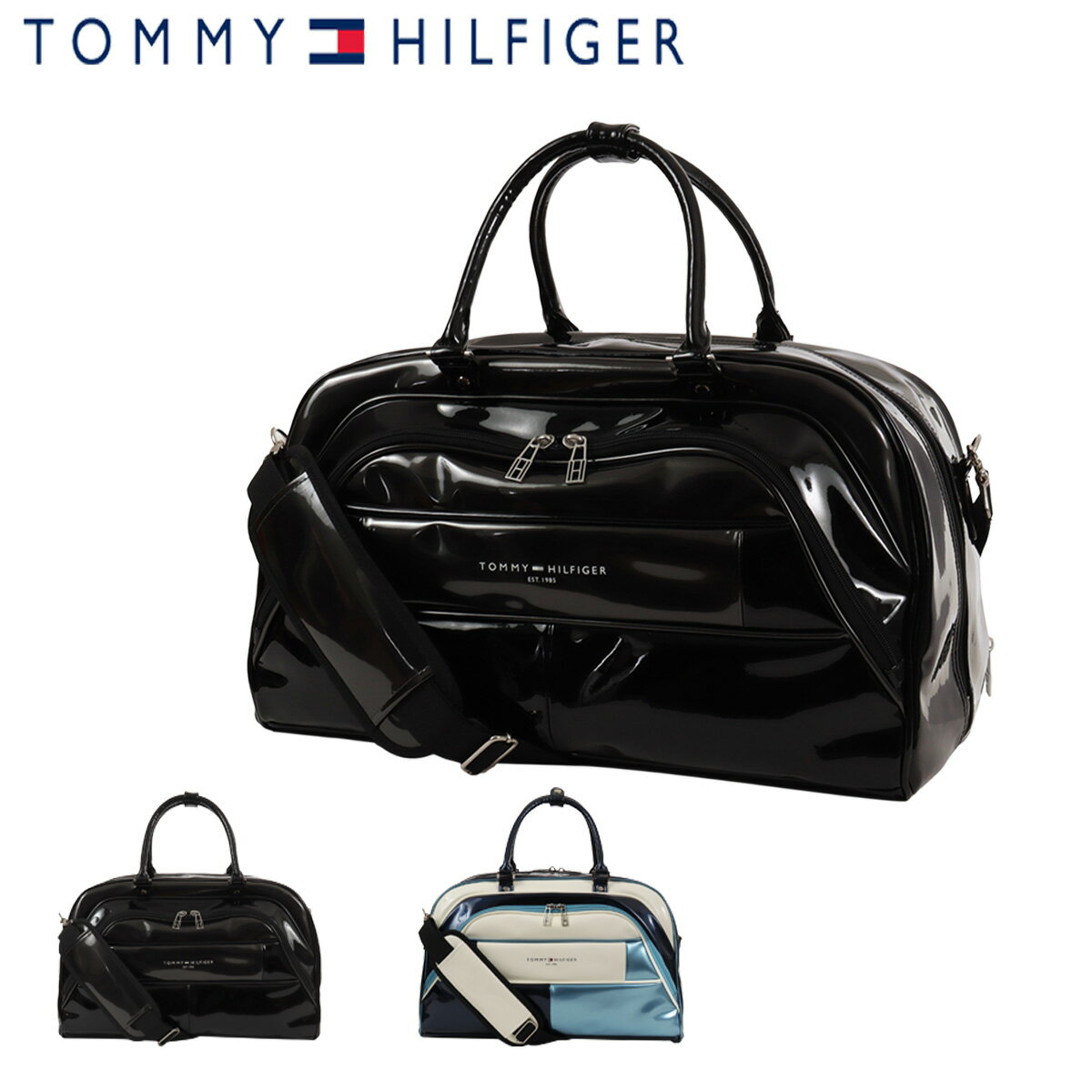トミーヒルフィガーカーボントーン　ボストンバッグ　マットブラック トミーヒルフィガーカーボントーン ボストンバッグ マットブラック