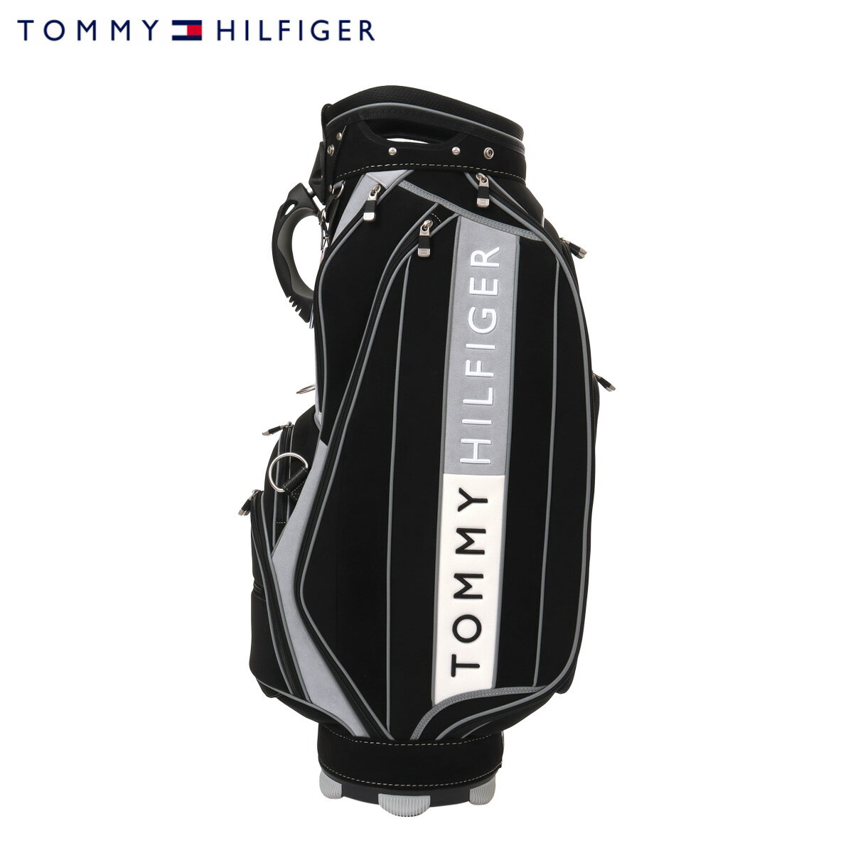 トミーヒルフィガー キャディバッグ ゴルフ カート型 9.0型 5分割 3点ショルダー 46インチ 4.7kg メンズ レディース THMG5FCA PREMIUM FACE プレミアムフェイス TOMMY HILFIGER GOLF スポーツ アウトドア[即日発送]