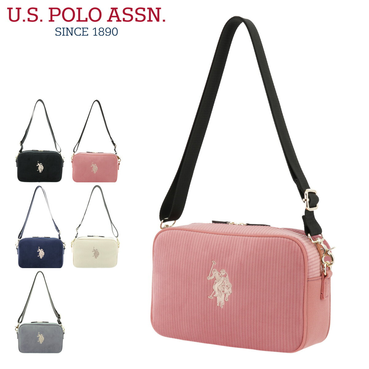 ユーエスポロ アッスン ショルダーバッグ コーデュロイ レディース メンズ USPA-2535 USポロ U.S. POLO ASSN. | ミニショルダー 斜めがけ[PO10][即日発送]