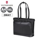 ビクトリノックス トートバッグ 2WAY A4 16L メンズ ブラック 611807 ALOX NERO アロックス ネロ VICTORINOX ショルダーバッグ 肩掛け