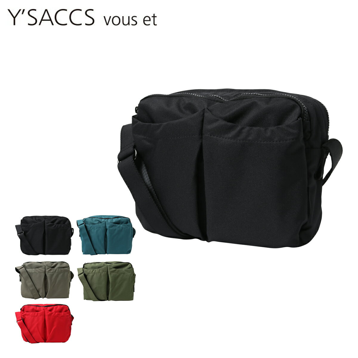 【全品10倍｜5/16 2時迄】イザック ヴーエ ショルダーバッグ B5 レディース メンズ YV002-02 Y’SACCS vous et | 斜め掛け ペット お散歩バッグ ワンマイルバッグ[PO10]