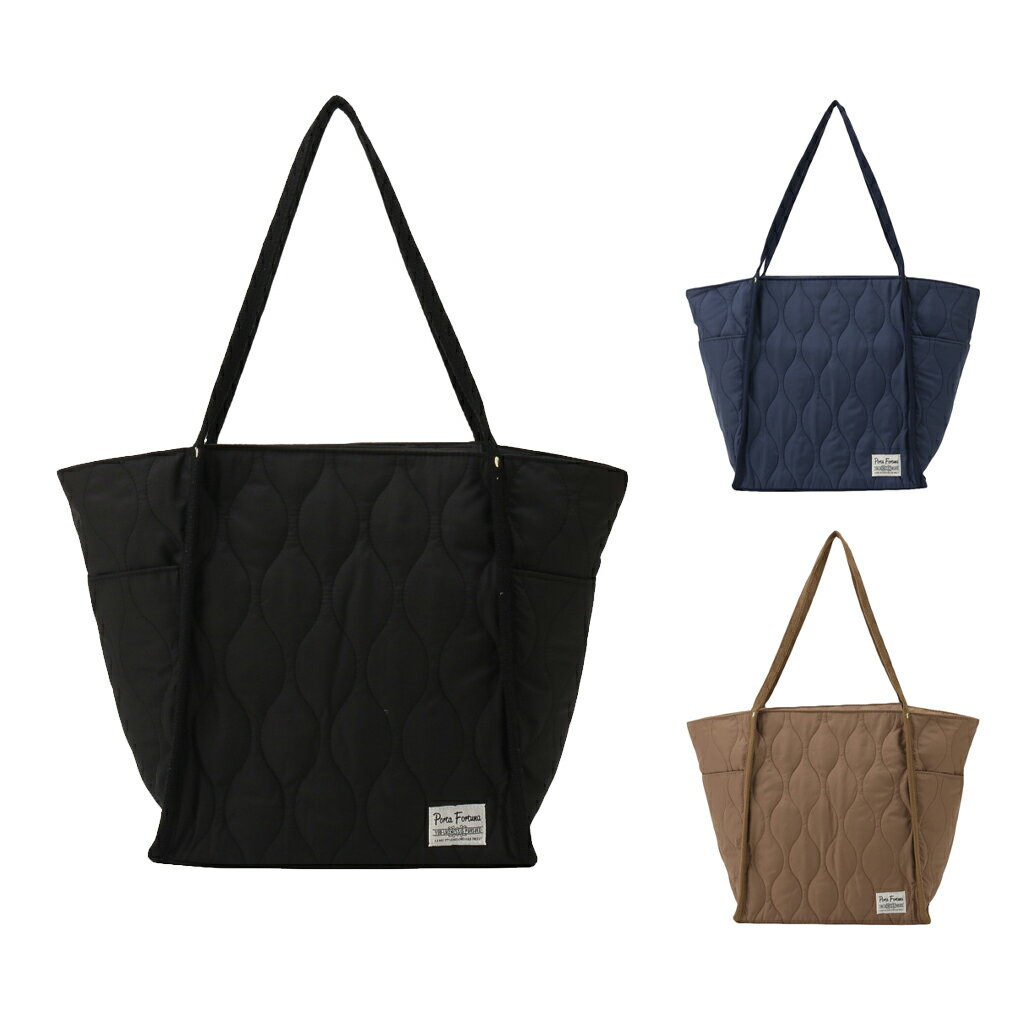 ◆在庫限り◆ 2スタイル キルティング トートバッグ 4486 [PORTA FORTUNA ポルタフォルトゥーナ] 軽量 柔らかキルト素材