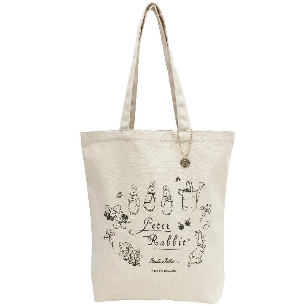 Rakuten - 【10％OFFクーポン配布中！ 4/14〜4/17】トートバッグ 0650 [PETER RABBIT(TM) ピーターラビット(TM)] キャンパストート A4 レディース チャーム付き