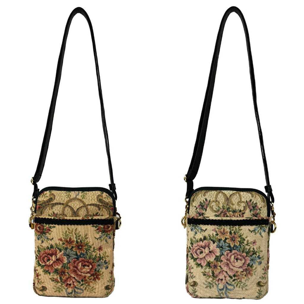 Rakuten - ショルダーバッグ 6005 [ゴブラン織 ごぶらんおり] ミセス スマホショルダー 日本製 レディース