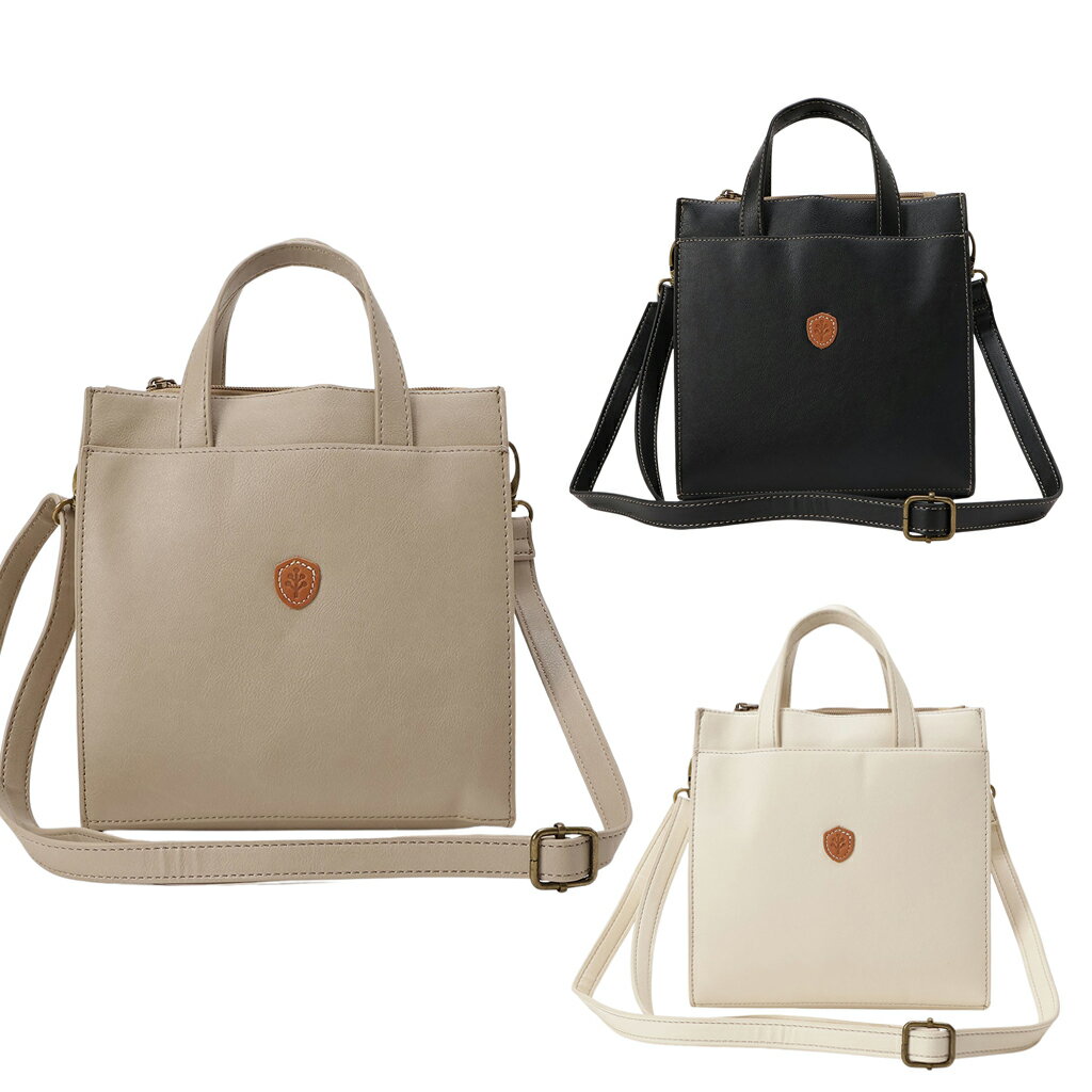 【1/24 20時〜★10％OFF】ショルダーバッグ 6234 [chiemi sacs チエミサックス] ハンドバッグ シンプル 2WAY 長財布 ペットボトル 自立 レディース