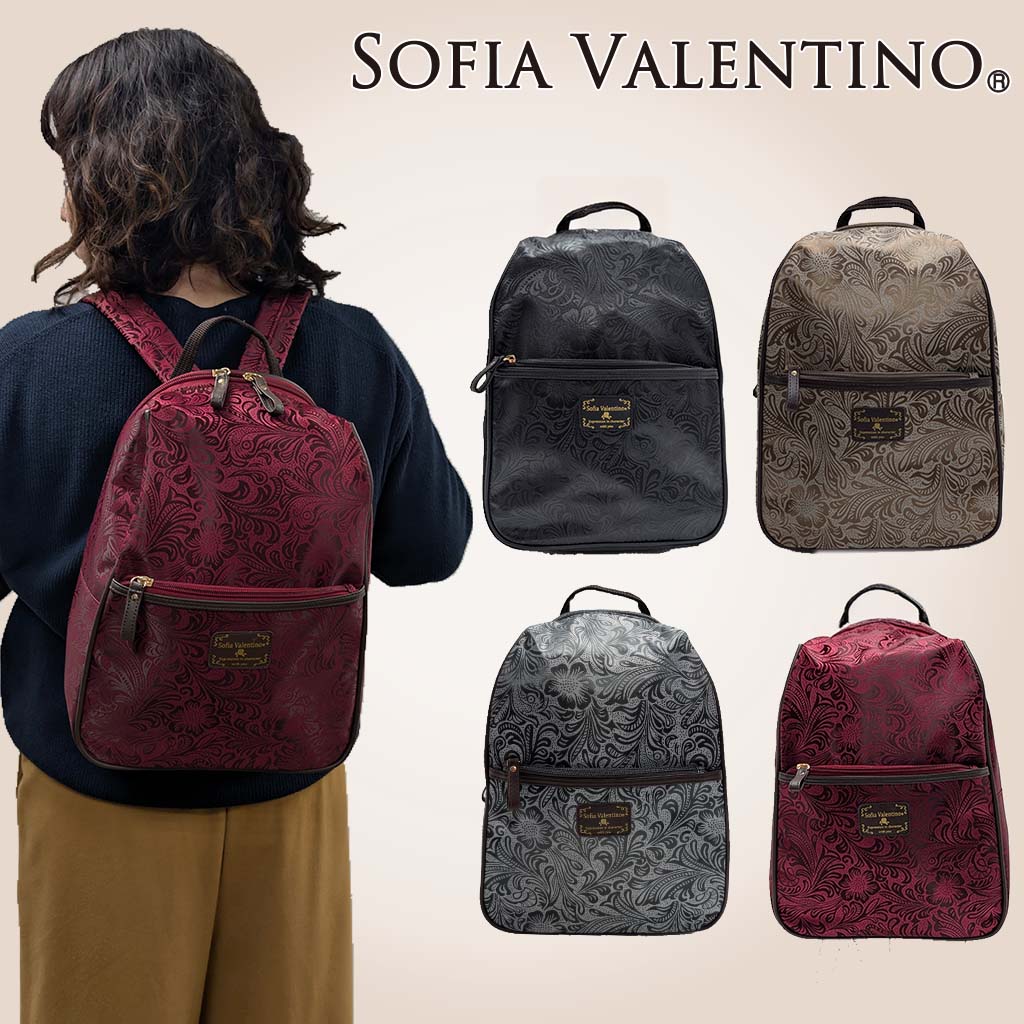Rakuten - 【10％OFFクーポン配布中！ 4/14〜4/17】◆在庫限り◆ リュック 49E3 [SOFIA VALENTINO ソフィアバレンティノ] 軽量 リュック 旅行 お出かけ 上品 レディース
