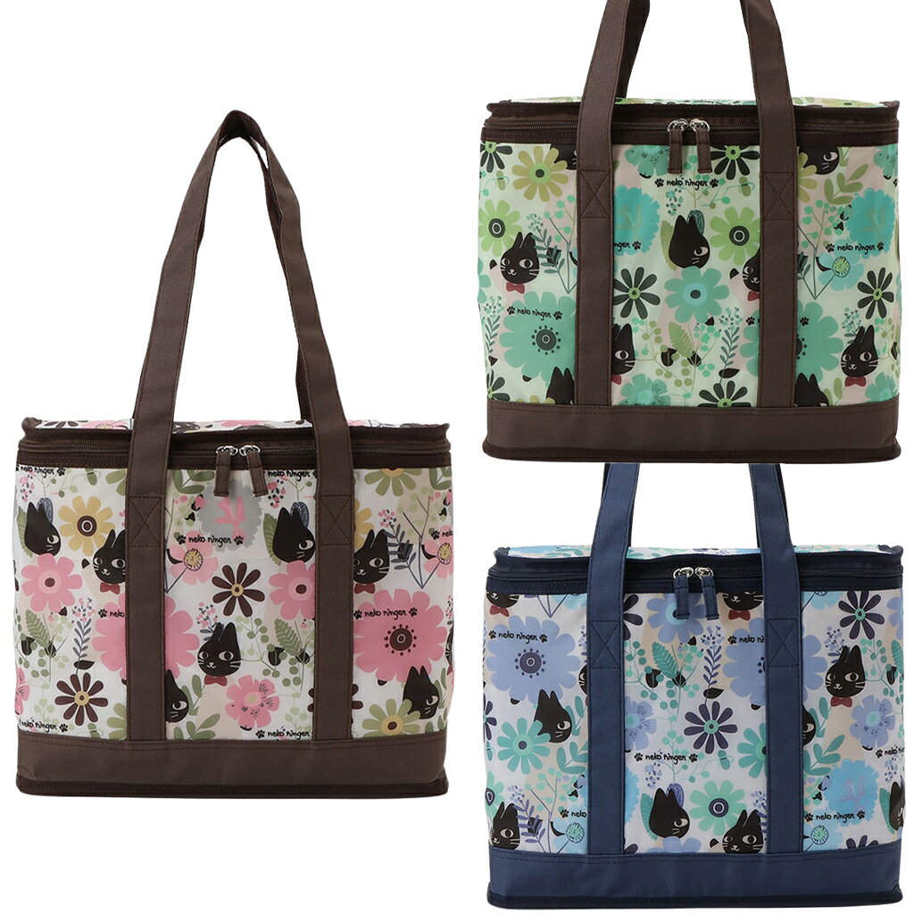 【楽天スーパーSALE★50％OFF】 ◆在庫限り◆ 保冷バッグ トートバッグ 5M68 [ネコ人間 nekoningen ねこにんげん] 保温保冷 買い物 レジャー ネコ かわいい レディース
