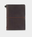 【5%OFFクーポン】トラベラーズノート パスポートサイズ 茶 15027-006 ブラウン TRAVELER'S Notebook デザインフィル トラベラー...