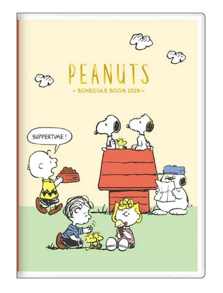 スヌーピー 手帳 月間 B6 フレンズ 10月始まり 2026年 令和8年 2025年10月始まり ダイアリー スケジュール ピーナッツ 月間ブロック 年間プラン 予定 スケジュール帳 スケジュールブック サンスター文具 S2958910