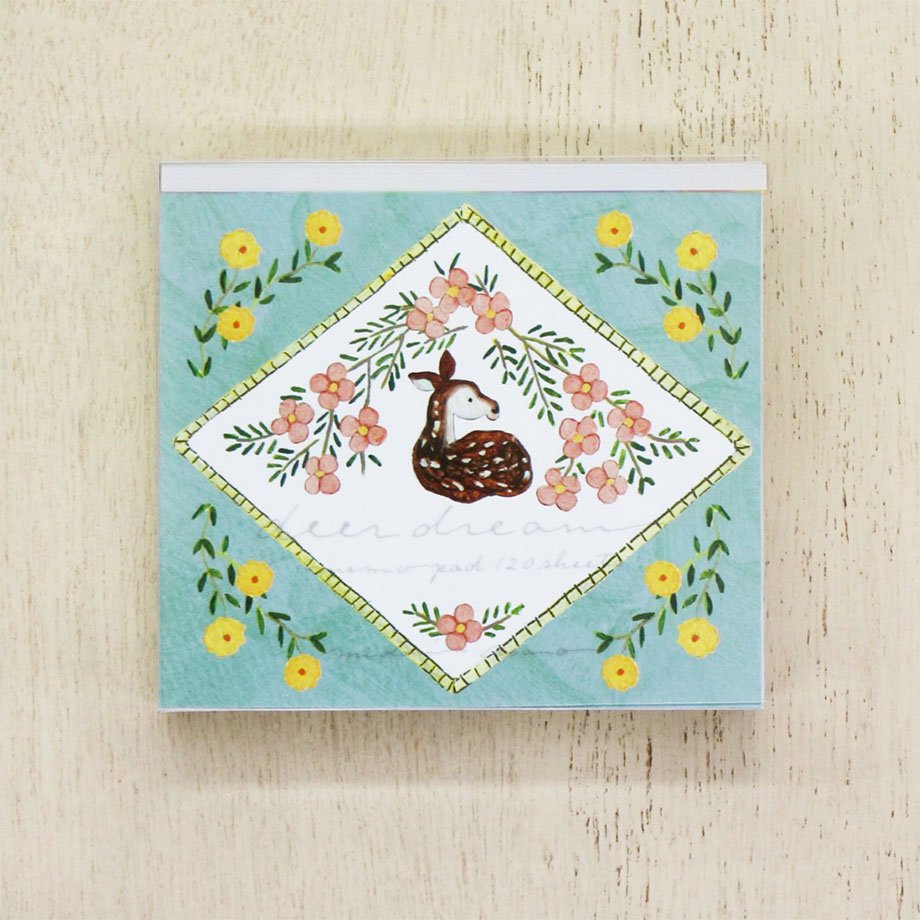 ブロックメモ 浅野みどり deer dream cozyca products/表現社 メモ帳 メモパッド ステーショナリー かわいい おしゃれ プレゼント ギ...
