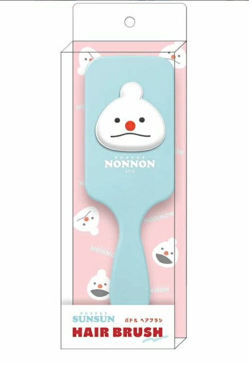 パペットスンスン パドルヘアブラシ ノンノン キャラクター ヘアブラシ クシ ブラシ コーム 髪の毛 ヘアケア メイク 化粧 コスメ 雑貨 グッズ かわいい CR134345 クラックス(4.0)
