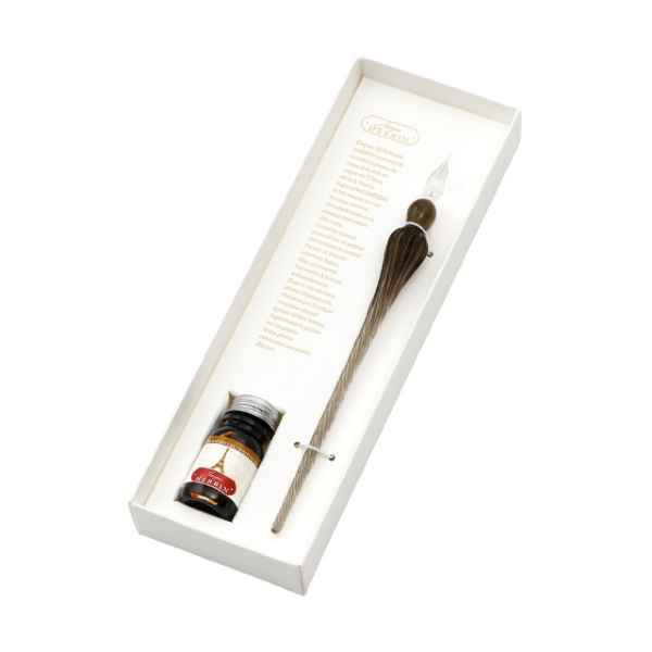 ガラスペン つむぎ ミニインクセット グレー&エッフェル塔 エルバン プレゼント ギフト 一点物 ブルー おしゃれ キレイ かわいい パリ フランス 誕生日 卒...