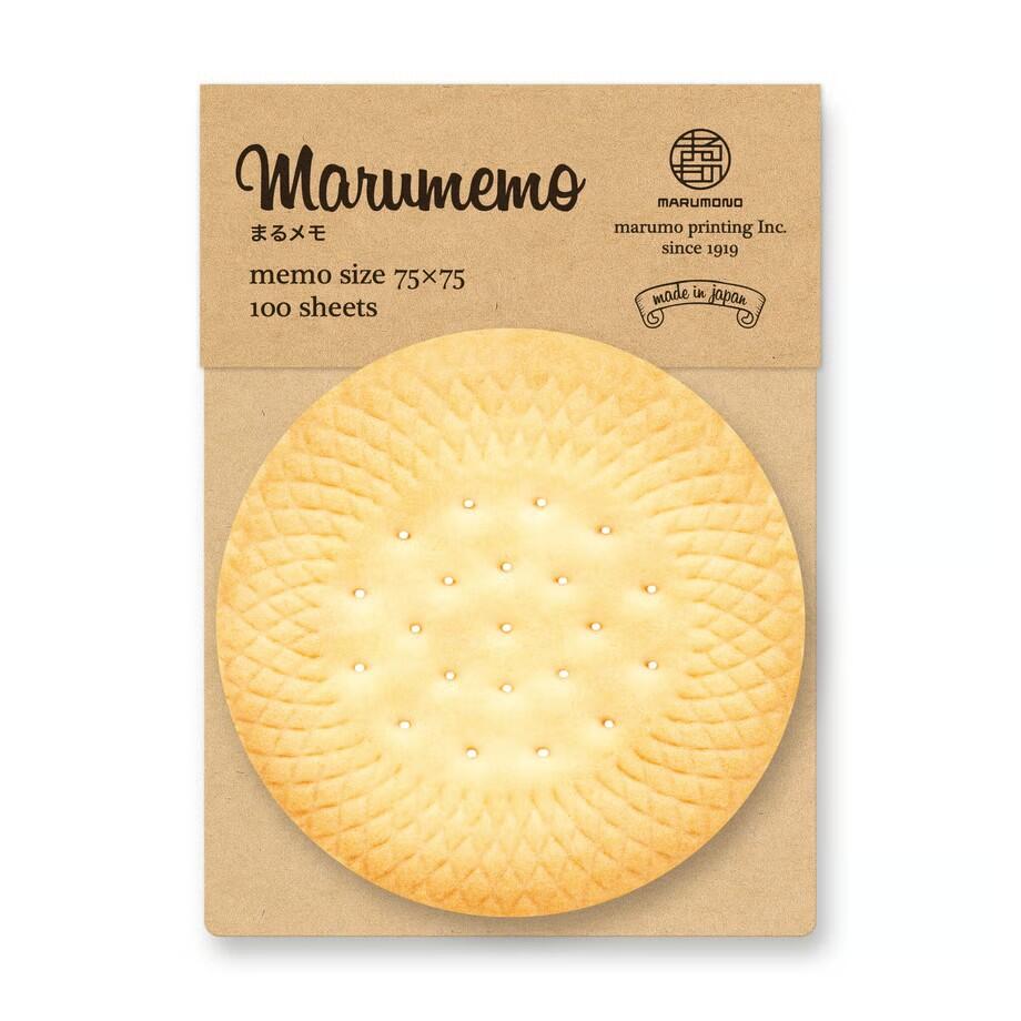 樂天商城 - まるメモ ビスケット メモ 断面 お菓子 カワイイ メッセージ 人気 かわいい おしゃれ コースター 手紙 MRM-C 100枚入 円形 まるいメモ 丸い 日本製 マルモ印刷 まるもの