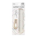 チームデミ カッター+ルーラー くるみ TD-001CR プラス PLUS team-demi cutter+ruler ベージュ くすみカラー