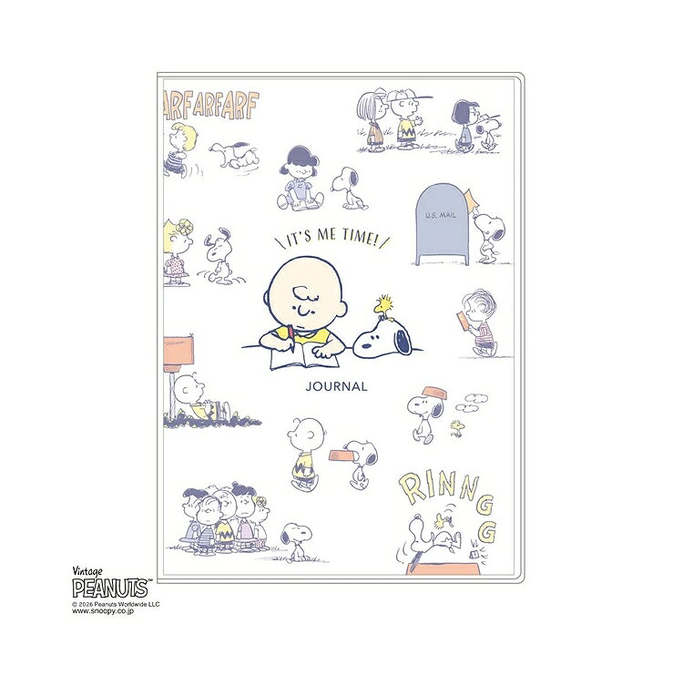 アートプリントジャパン　ブロックログダイアリー ピーナッツ　1000141302 楽しい「PEANUTS (ピーナッツ)」デザイン♪ いつからでも始められる、日付なしタイプ「ブロックログダイアリー」です。 「B6」サイズは、書き込みも持ち歩きもしやすい人気のバランス型。 自分らしくアレンジでき、それぞれのスタイルに合わせた楽しみ方ができます。 「マンスリー」ページは、見開き2ヶ月。 「ウィークリー」ページは、見開き1週間のブロックタイプ。 コミック風にイラスト入りなので、毎日楽しく書き込めます。 100個のウィッシュリストを書けるページも付いています。 【サイズ】B6 (約H188×W135×D9mm)、中紙=約H182×W128mm 【材　質】本文=紙 (FSC認証紙使用)、カバー=PVC 【ページ数】128ページ 【内　容】ブロックウィークリータイプ (日付けなし) 【仕　様】糸かがり製本、4色印刷 【生産国】日本 ※商品写真はサンプルのため、デザイン等若干の差異が生じます。予めご了承ください。 ※スタッフ採寸の為、サイズが多少異なる場合がございます。予めご了承ください。 ※お使いの画面環境により画像の色味に多少の差異が生じます。予めご了承ください。