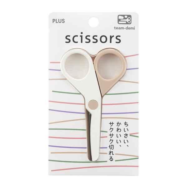 チームデミ シザーズ くるみ TD-001SC はさみ ミニはさみ プラス PLUS team-demi cutter＋ruler ベージ..
