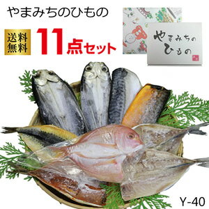 九州 長崎 土産 送料無料 やまみち 干物セット Y-40 美味しい 干物 産直 冷凍 贈答 プレゼント 魚 ギフト おかず おつまみ お年賀 お取り寄せ 非常