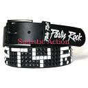 Party Rock Stud Belt BLACK/WHITE原産国：アメリカ【ご注意！】サイズの長さは、ベルトホールまでの長さであり、ウエストのサイズではございません。最低5cmは、余裕をもってお選び下さい。お持ちのベルトの、バックル部分を抜いたベルトの端から、ベルトホールまでの長さを必ずご確認下さい。スタッズ部分に多少の傷や塗装のムラ等ある場合が御座います。ご了承の上、お買い上げ御願い致します。【サイズ(ベルトホール7ヶ所)】S/M （70cm:72.5cm:75cm:77.5cm:80cm:82.5cm:85cm）ウエストサイズが、78cm以下の方M/L （77cm:79.5cm:82cm:84.5cm:87cm:89.5cm:92cm）ウエストサイズが、84cm以下の方L/XL （88cm:90.5cm:93cm:95.5cm:98cm:100.5cm:103cm）ウエストサイズが、96cm以下の方Party Rock Stud Belt BLACK/WHITE