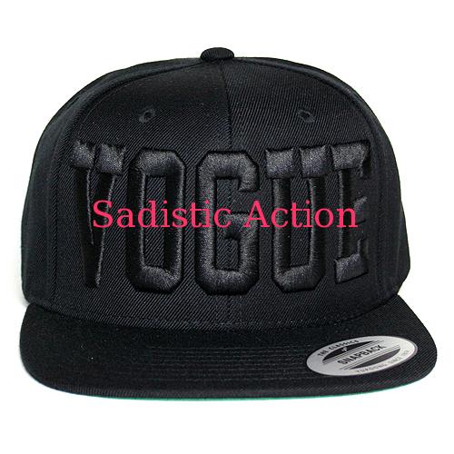 乐天商城 - 【即納】HOUSE OF FIELD VOGUE Snap Back Cap 【PATRICIA FIELD】【PF-CAP-VOGUESNAPBACK-BK/BK】