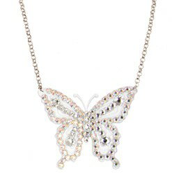 乐天商城 - 【即納】TARINA TARANTINO ELECTRIC BUTTERFLY LUCITE AND CRYSTAL N/C W 【TARINA TARANTINO】【TAR-NC-N10U9-WH】