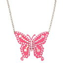 【即納】TARINA TARANTINO ELECTRIC BUTTERFLY LUCITE AND CRYSTAL N/C P 【TARINA TARANTINO】【TAR-NC-N10U9-PI】