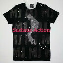 【即納】iconic couture×Sadistic Action×Michael Jackson Men's T BK/WH 【iconic couture】【ICO-TP-MJD-BK/WH/CL-M】