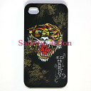 y[zEd Hardy iPhone4/4S TIGER with DRAGON BK yEd HardyzyEDH-IC-EH1041-BKz