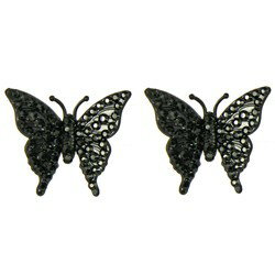 乐天商城 - 【即納】TARINA TARANTINO ELECTRIC BUTTERFLY POST PIERCE BK 【TARINA TARANTINO】【TAR-PI-E09U9-BK】