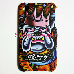 【即納】Ed Hardy iPhone 3G/3GS Tatoo King Dog 【Ed Hardy】【セール商品】【EDH-IC-EH1130】