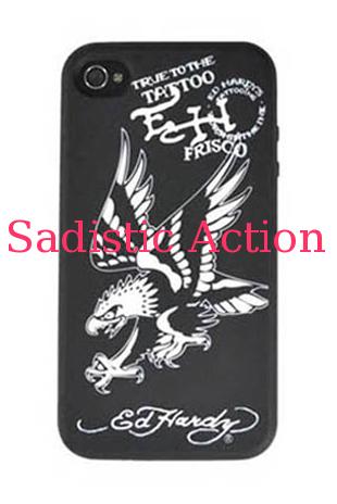 【即納】Ed Hardy iphone4 GEL CASE EAGLE BK 【Ed Hardy】【ED-IP-GELIP42010-BK/WH】