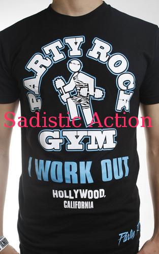乐天商城 - 【即納】Party Rock Clothing Party Rock Gym Tees B/A 【Party Rock Clothing】【PR-MT-Party Rock Gym Tee-BK/AQ】