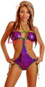 【即納】Daisy Corsets Purple Sequin Pucker Back Monokini 【Daisy Corsets (コルセット、コスチューム、ランジェリー、衣装）】【DC-DBW-127】