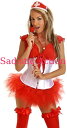 【即納】Daisy Corsets 6PC Sexy Nurse Costume 【ハロウィンコスチューム】【Daisy Corsets (コルセット、コスチューム、ランジェリー、衣装)】【DC-CO-1926】