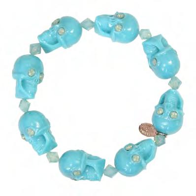 乐天商城 - 【即納】TARINA TARANTINO LUCITE SKULL BEAD BRACELET 【TARINA TARANTINO】【TAR-BR-B10FH6-TUR】