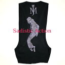 【即納】iconic couture×Sadistic Action×Michael Jackson Vest 【iconic couture】【ICO-TP-MJV02-BK/SV】