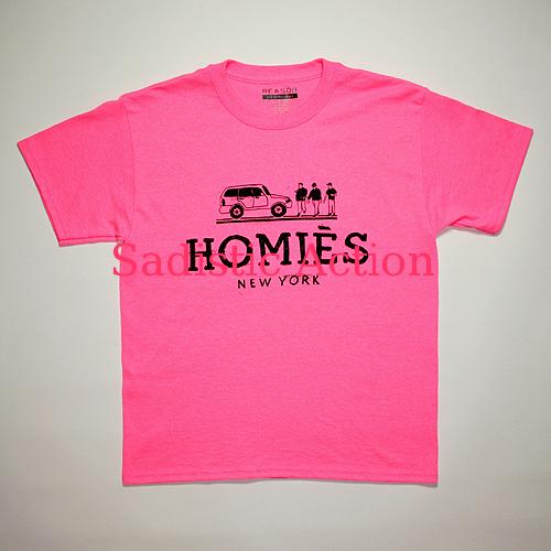 乐天商城 - 【即納】Reason Homies Tee NEON PINK 【REASON CLOTHING】【RN-TP-Homies Tee-NEON PINK】
