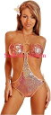 【即納】Daisy Corsets Coral Sequin Pucker Back Monokini 【Daisy Corsets (コルセット、コスチューム、ランジェリー、衣装)】【DC-DBW-122】