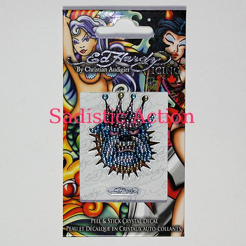 【即納】Ed Hardy Crystal Mini Decal King Dog 【Ed Hardy】【EDH-IC-EH1102-K】