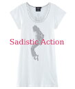 【即納】iconic couture×Sadistic Action×Michael Jackson Women DressT 【iconic couture】【ICO-TP-MJD2-WH/BK-W】