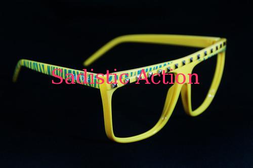 【即納】Party Rock Clothing Zebra Frames YE/AQ 【Party Rock Clothing】【PR-ACC-ZEBRA FRAMES-YE/AQ】