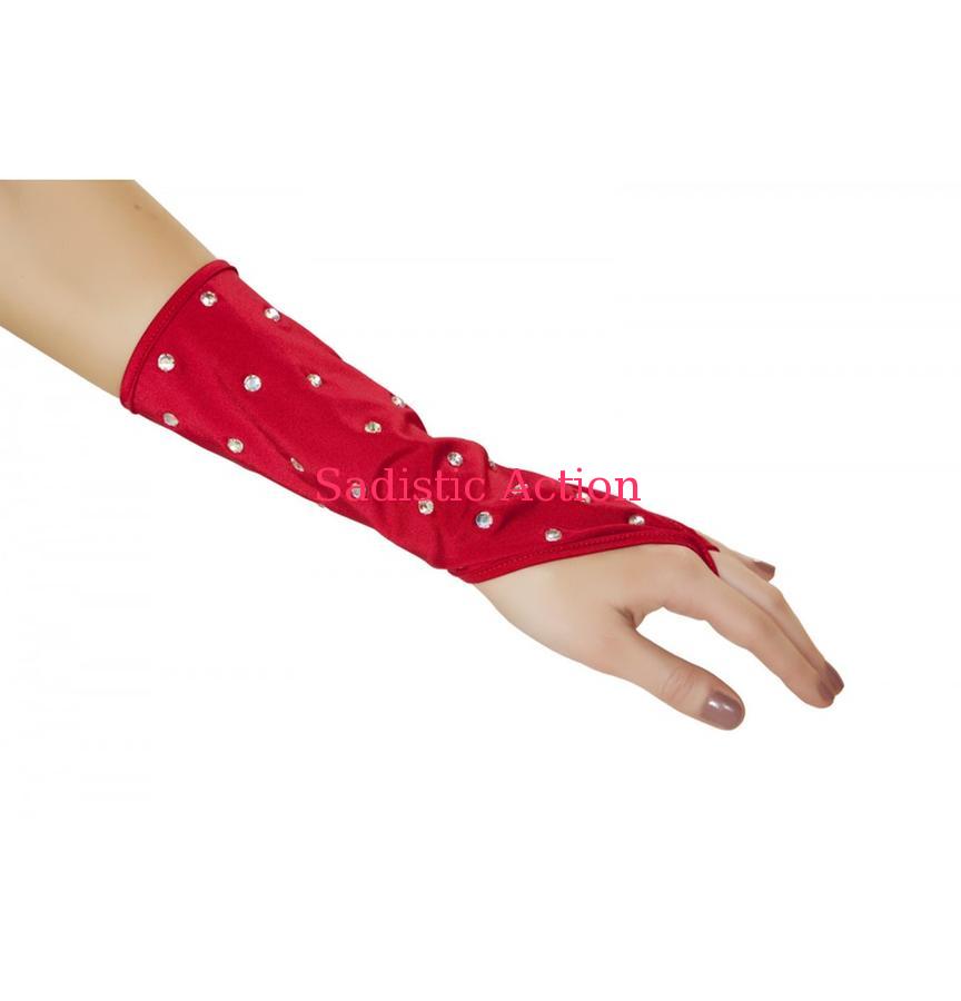乐天商城 - 【即納】ROMA Rhinestone Gloves 【ROMA　（ダンスウェア、衣装、コスチューム、小物）】【RM-ACC-3095GL-RE】